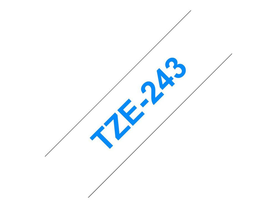TZE-243 LAMINATED TAPE 18MM 8M