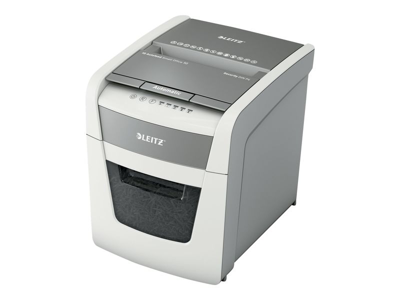 Leitz IQ Autofeed Small Office 50X Automatic Paper Shredder P4