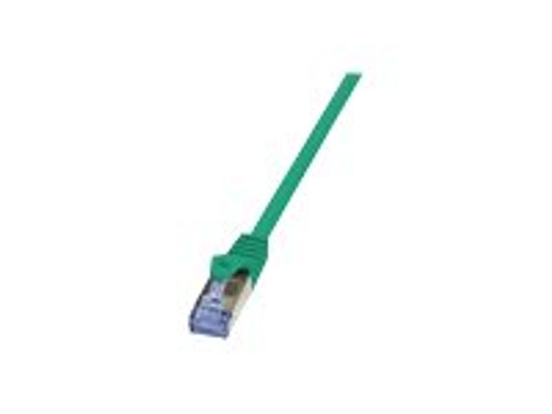 Patchkabel CAT6a RJ45 S/FTP 3m Green LogiLink PrimeLine PIMF LSZH