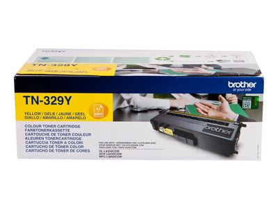 Brother Toner TN-329YTWIN Doppelpack Gelb (12000 Seiten)
