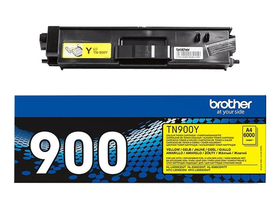 Brother TN900y - Yellow - original - toner cartridge - for Brother HL-L9300CDWTT, MFC-L9550CDW, MFC-L9550CDWT