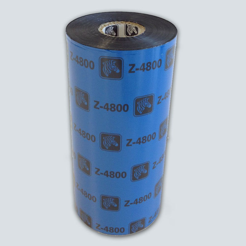 Zebra 4800 - 12er-Pack - Schwarz - 110 mm x 450 m