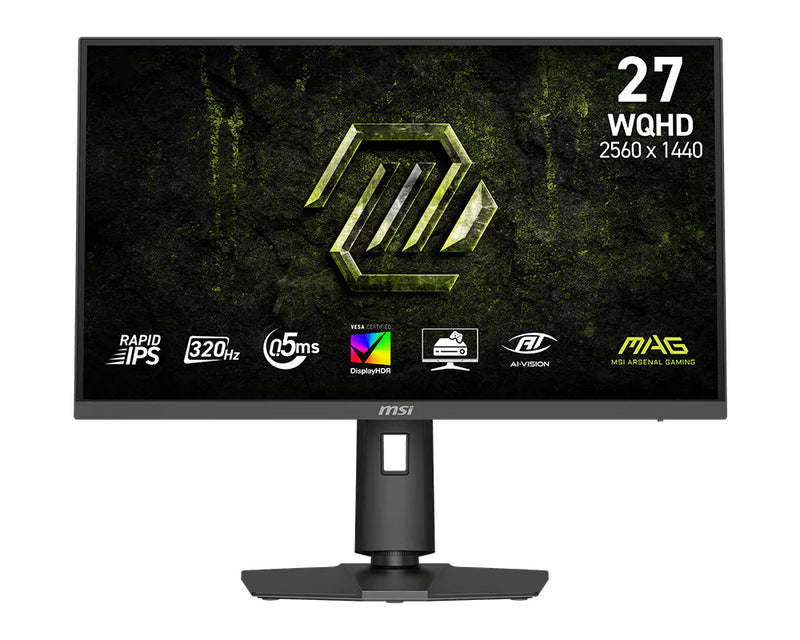68,6cm/27 (2560x1440) MSI MAG 274QPFDE X32 16:9 WQHD Rapid IPS 1ms 320Hz HDMI DisplayPort VESA Pivot Black