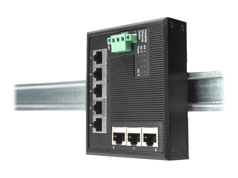 DIGITUS 5-Port Gigabit Industrie Flat Switch Unmanaged