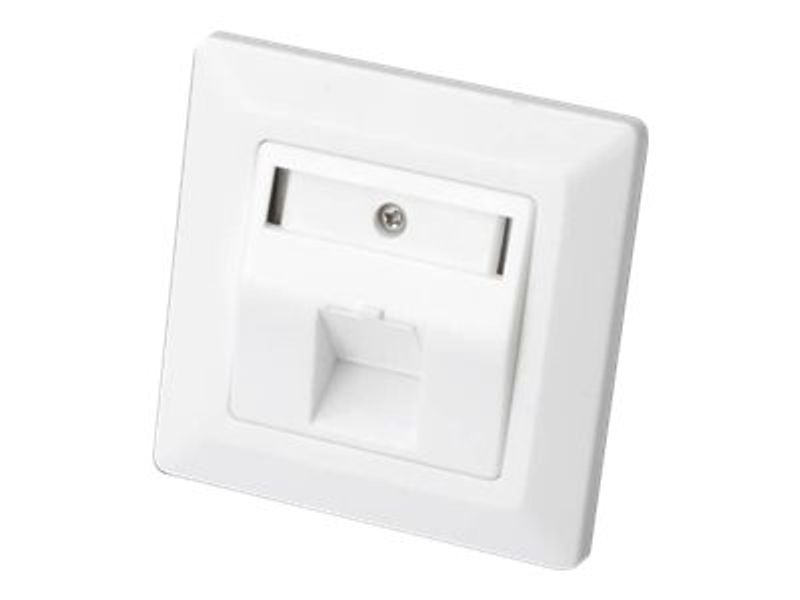 DIGITUS Leerdose Keystone Module.1xRahmen 80x80mm+Zentralp.