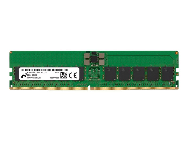 Micron - DDR5 - module - 32 GB - DIMM 288-pin - 4800 MHz / PC5-38400 - CL40 - 1.1 V - registered - ECC