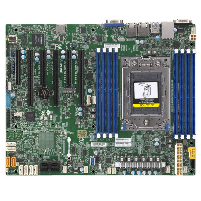 Supermicro MBD-H12SSL-I-B H12 AMD EPYC UP platform with socket SP3Zen2coreCPU, SoC