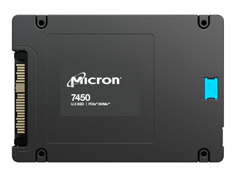 Micron 7450 PRO - SSD - 1.92 TB - internal - 2.5" - U.3 PCIe 4.0 (NVMe)