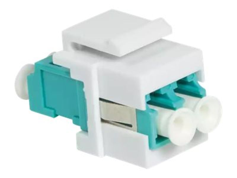Keystone Verbinder Fibre LC-Duplex Multimode. aqua LogiLink