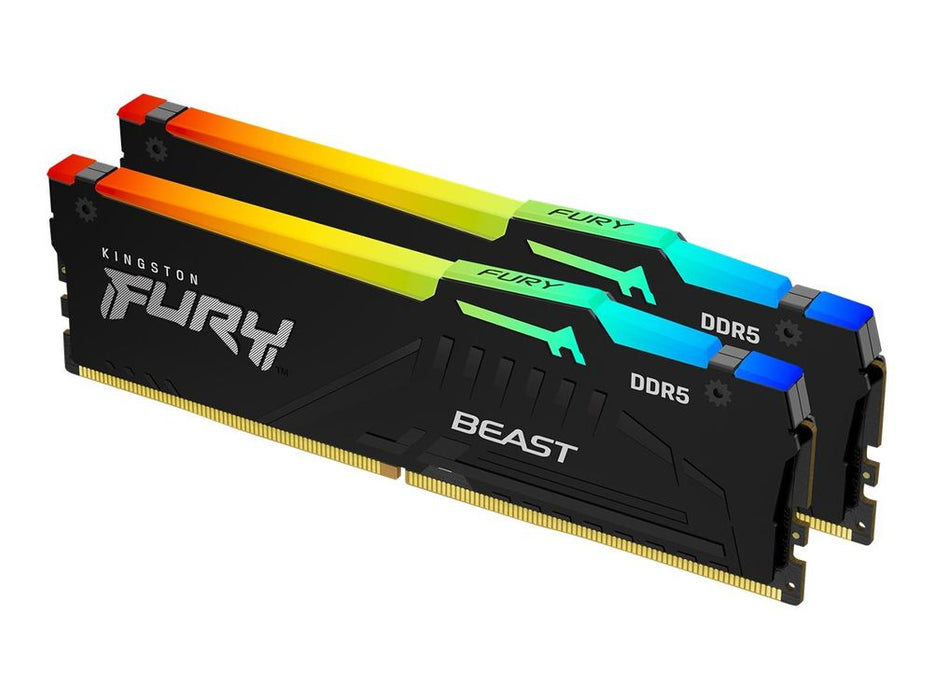 Kingston Technology FURY Beast 64GB 5600MT/s DDR5 CL36 DIMM (Kit of 2) RGB EXPO