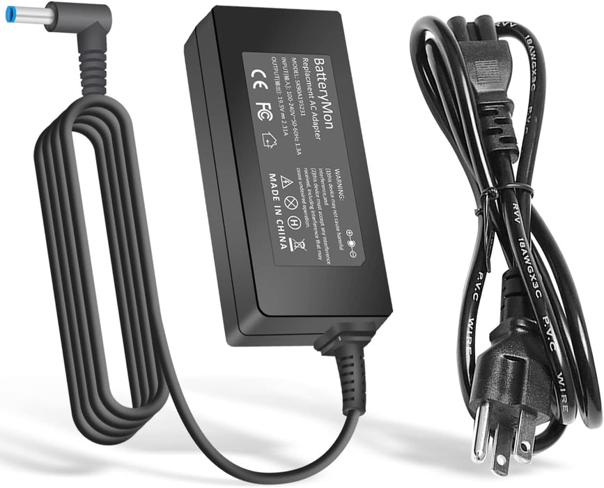 HP 45W Smart 4.5mm AC Adapter with UK Plug
