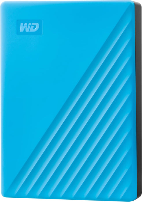 WD My Passport WDBR9S0060BBL - Hard drive - encrypted - 6 TB - external (portable) - USB 3.2 Gen 1 - 256-bit AES - sky