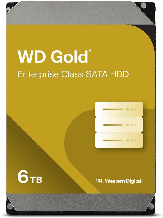 WD Gold WD6004FRYZ - Hard drive - Enterprise - 6 TB - internal - 3.5" - SATA 6Gb/s - 7200 rpm - buffer: 256 MB