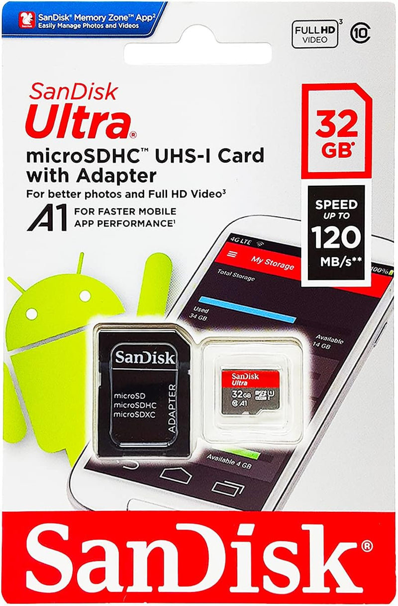 32GB SANDISK ULTRA MICROSDHC+