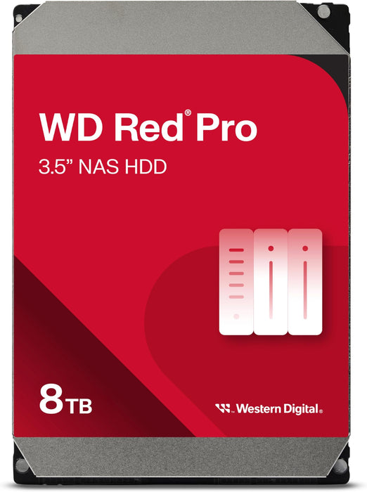 WD Red Pro WD8005FFBX - Hard drive - 8 TB - internal - 3.5" - SATA 6Gb/s - 7200 rpm - buffer: 256 MB