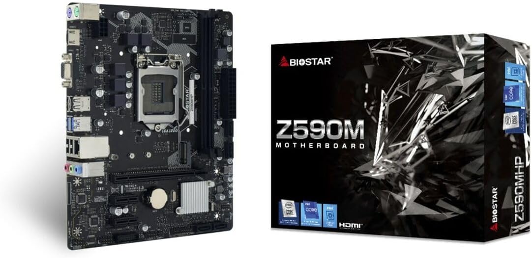 Biostar Z590MHP Intel Z590 LGA 1200 (Socket H5) micro ATX