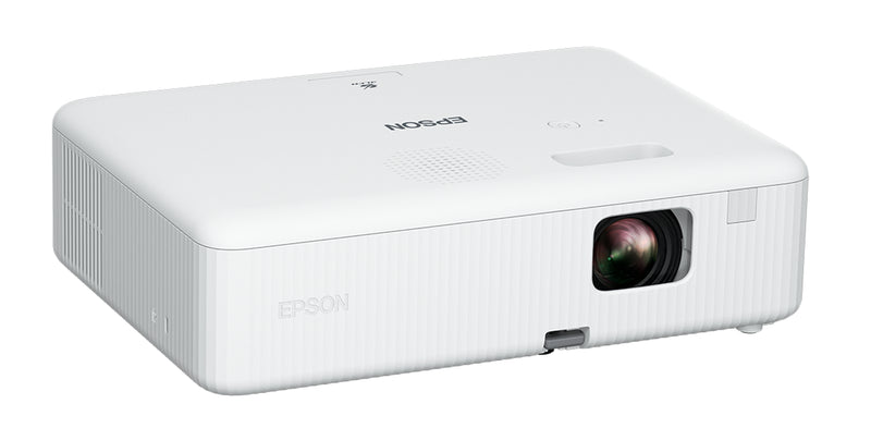 Epson CO-W01 - 3LCD projector - portable - 3000 lumens (white) - 3000 lumens (colour) - WXGA (1280 x 800) - 16:10 - black / white