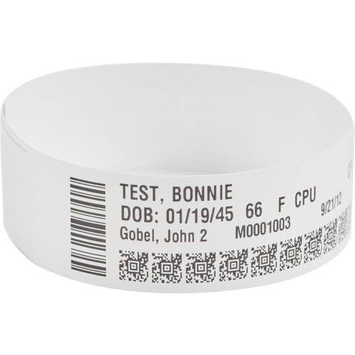 Zebra Z-Band Direct - Polypropylene (PP) - permanent acrylic adhesive - perforated - 6 mil - green,