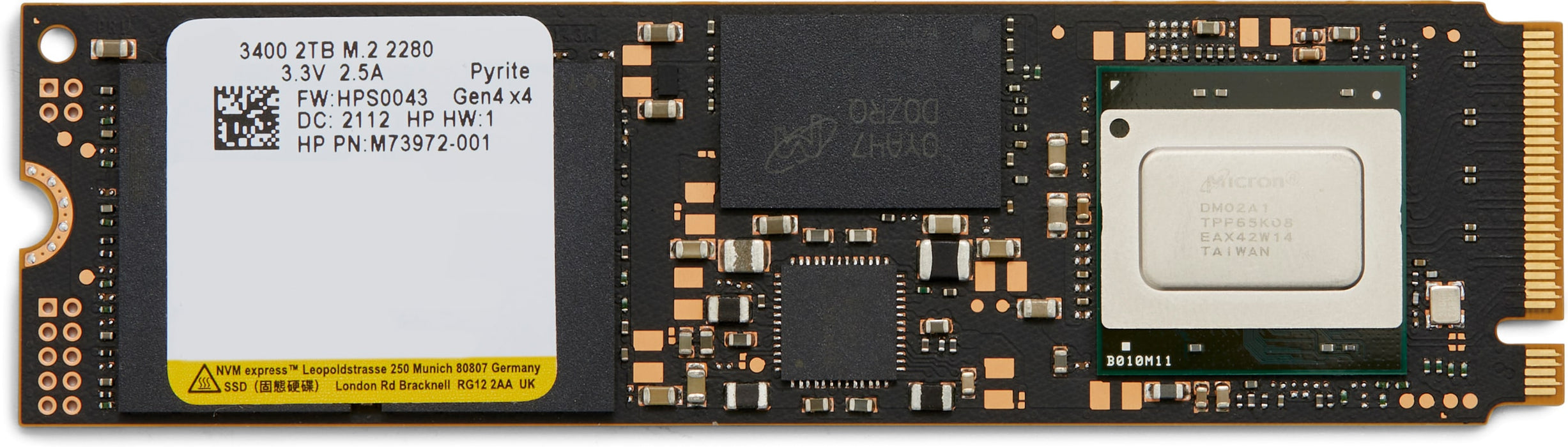 HP - SSD - 2 TB - internal - M.2 - PCIe 4.0 x4 (NVMe)