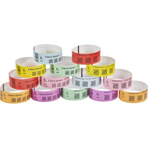 Zebra Z-Band Fun - Grün - 25.4 x 254 mm 1400 Etikett(en) (4 Rolle(n)