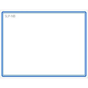 SLP-NB BLUE FRAME LABEL 54X70MM