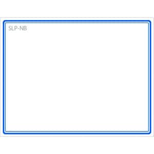 SLP-NB BLUE FRAME LABEL 54X70MM