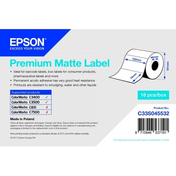 PREMIUM MATTE LABEL - DIE-CUT