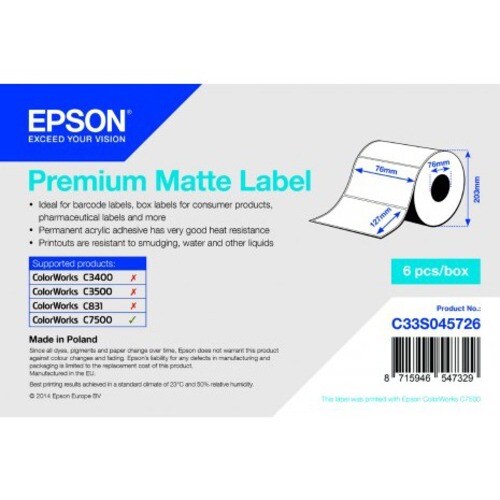 Epson Premium Matte Label