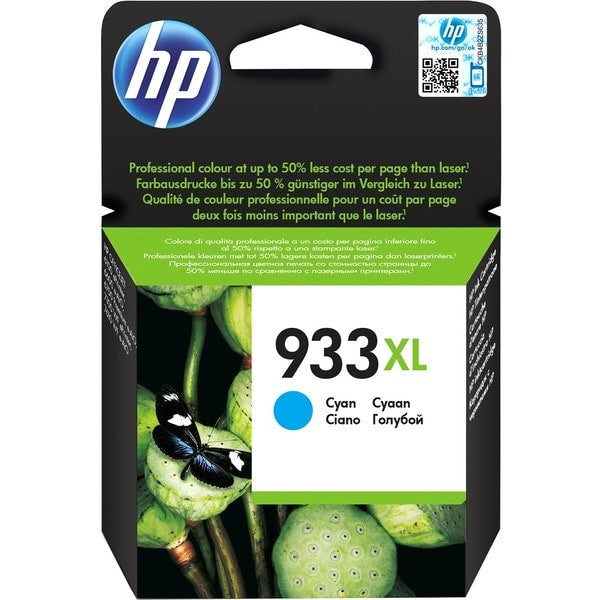 HP 933XL - CN054AE - 1 x Cyan - Ink cartridge - High Yield - For Officejet 6100, 6600 H711a, 6700, 7110, 7612