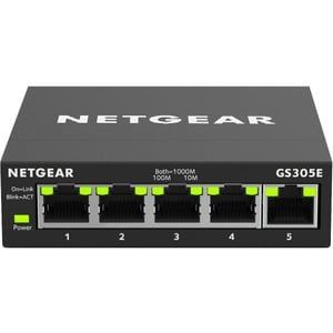 NETGEAR Plus GS305E - Switch - smart - 5 x 10/100/1000