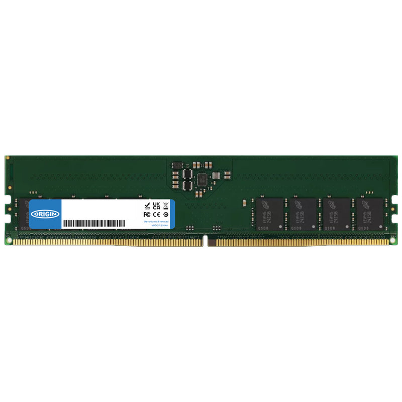 Origin Storage 16GB DDR5 4800MHz UDIMM 2Rx8 ECC 1.1V (Kit of 2)