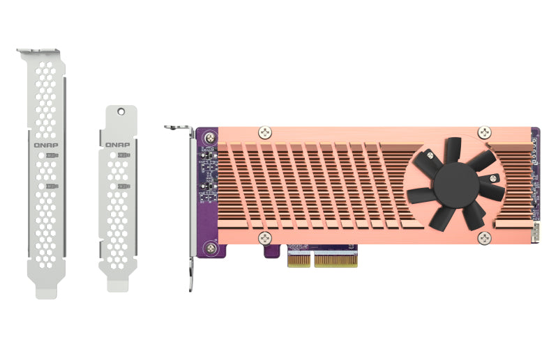 QNAP QM2-2P-344 - Contrôleur de stockage - M.2 - PCIe - profil bas - PCIe 3.0 x4 - pour QNAP QGD-1600