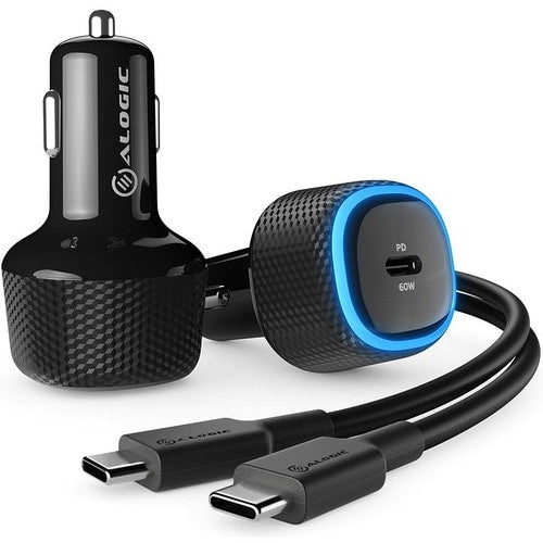 60W CAR CHARGER USB-C PORTS