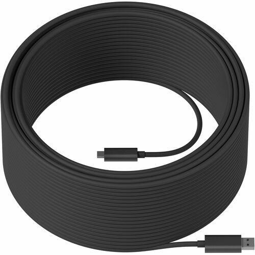 Logitech Strong - USB cable - USB Type A (M) to USB-C (M) - USB 3.2 - 45 m - plenum, Active Optical Cable (AOC) - for Room Solution Huddle, Large