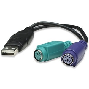 USB-A TO 2X PS/2 CONVERTER-