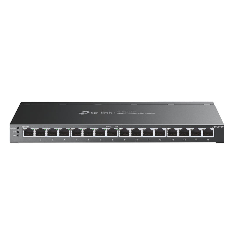 TP-Link TL-SG2016P JetStream™ 16-Port Gigabit Smart Switch with 8-Port PoE+