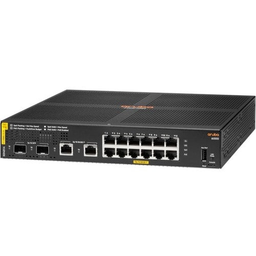 HPE Aruba 6000 Managed 12G 2SFP PoE+ 139W Switch