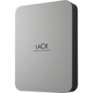 LaCie Mobile Drive STLP4000400 - Disque dur - 4 To - externe (portable) - USB 3.2 Gen 1 (connecteur USB-C) - argent lunaire