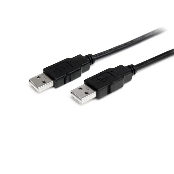 StarTech.com 1m USB 2.0 A to A Cable - M/M - USB - 1m - 1 Pack - 1 x Type A Male USB - 1 x Type A Male USB - Black