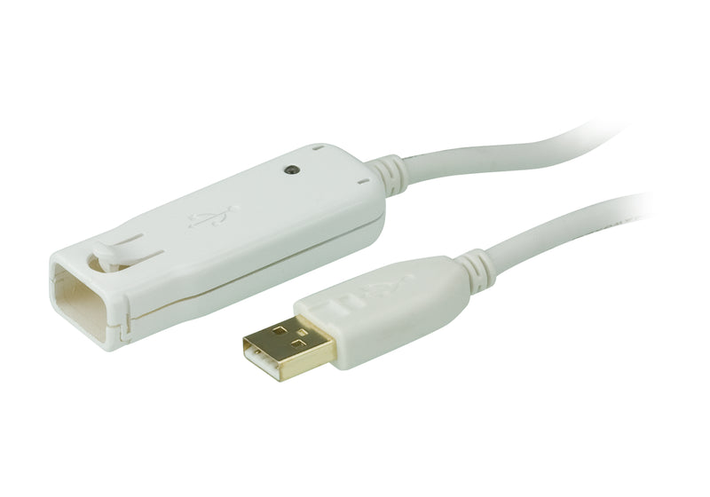 USB 2.0 Extender Cable 12m - 12 m - USB A - USB A - USB 2.0 - 480 Mbit/s - White