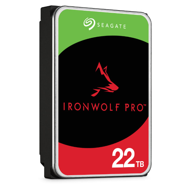 Seagate IronWolf Pro ST22000NT001 - Hard drive - 22 TB - internal - 3.5" - SATA 6Gb/s - 7200 rpm - buffer: 512 MB - with 3 years Seagate Rescue Data R