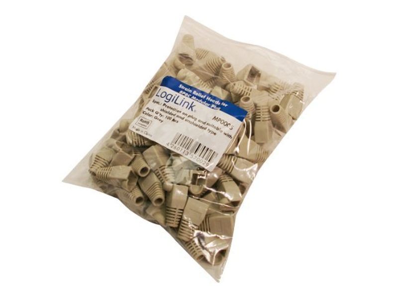 LogiLink Knickschutztülle Grau 100