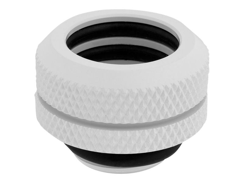 K Corsair Hydro X Series XF Hardline Connection Straight G1/4 to 14mm AD Hardtube Pack of 4 White