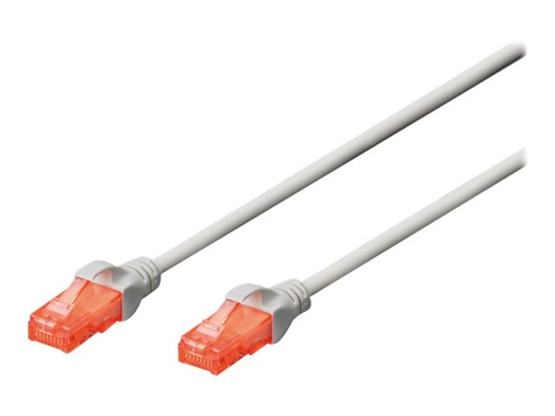DIGITUS Patchkabel Cat6 U/UTP 2xRJ45 3.0m grau LSZH