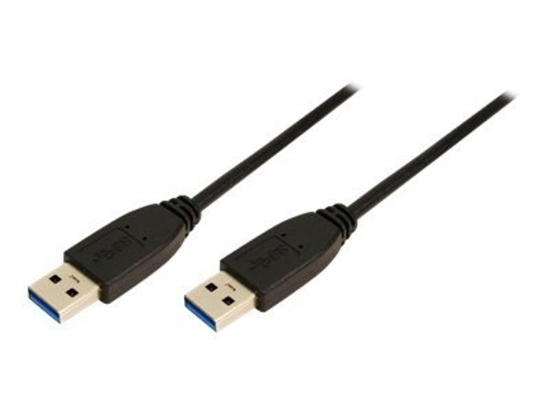 USB 3.0 cable, USB-A/M to USB-A/M, black, 3 m