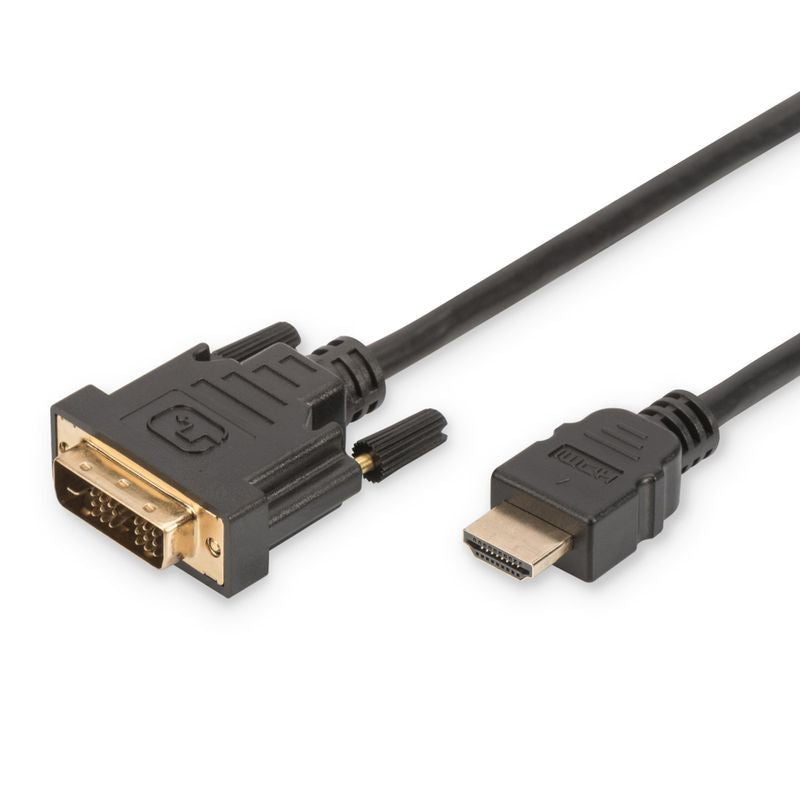 DIGITUS HDMI-Adapterkabel HDMI->DVI Full-HD 2m schwarz