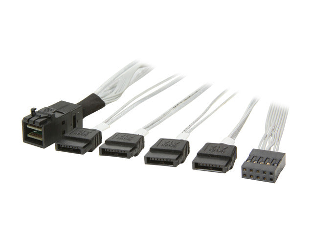 SAS SFF-8643 > 4x SATA 0,8m Adaptec