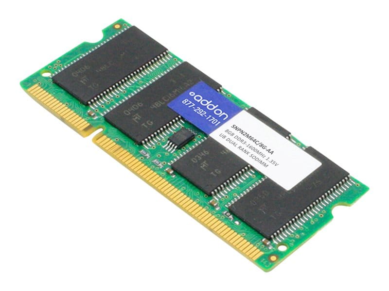 Origin Storage 8GB DDR3 1600MHz SODIMM 2Rx8 Non-ECC 1.35V