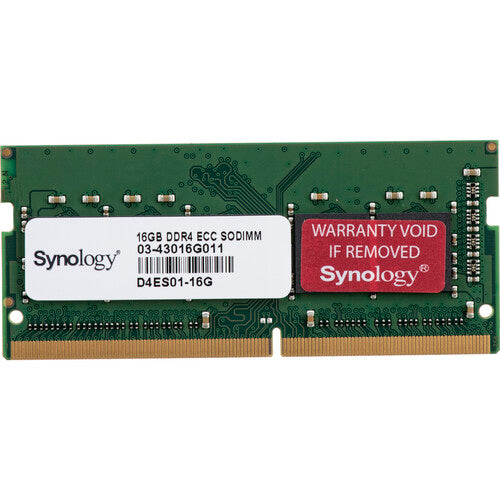 Synology - DDR4 - module - 16 GB - SO-DIMM 260-pin - 1333 MHz - unbuffered - ECC - for Disk Station DS2422+, DS3622XS+