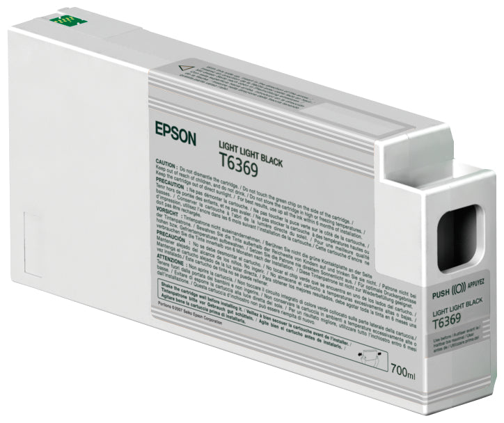 Epson Ink Cartridges, Ultrachrome HDR, T636900, Singlepack, 1 x 700.0 ml Light Light Black